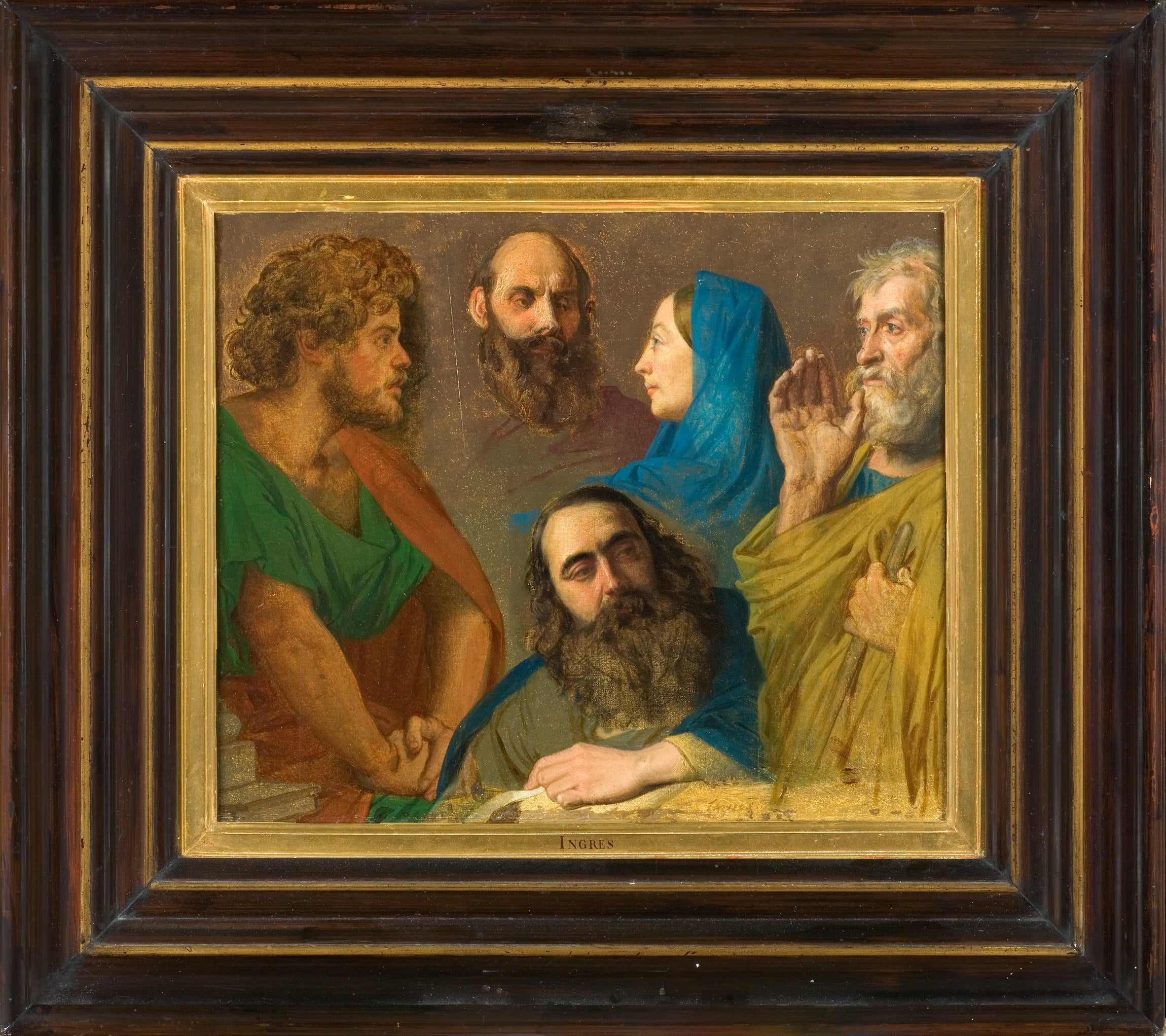 Studie for "Jesus blant doktorene" - Jean-Auguste-Dominique Ingres