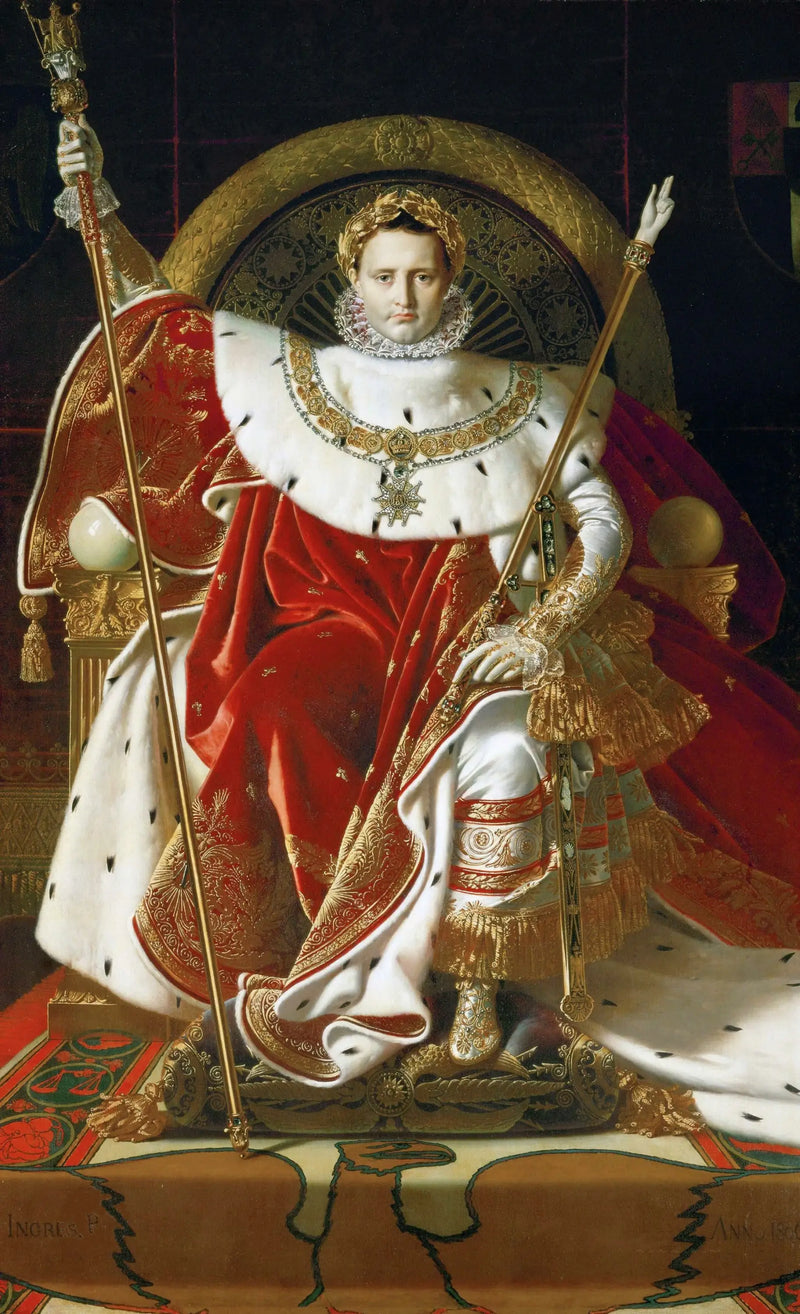 Napoleon I på den keiserlige tronen - Jean-Auguste-Dominique Ingres