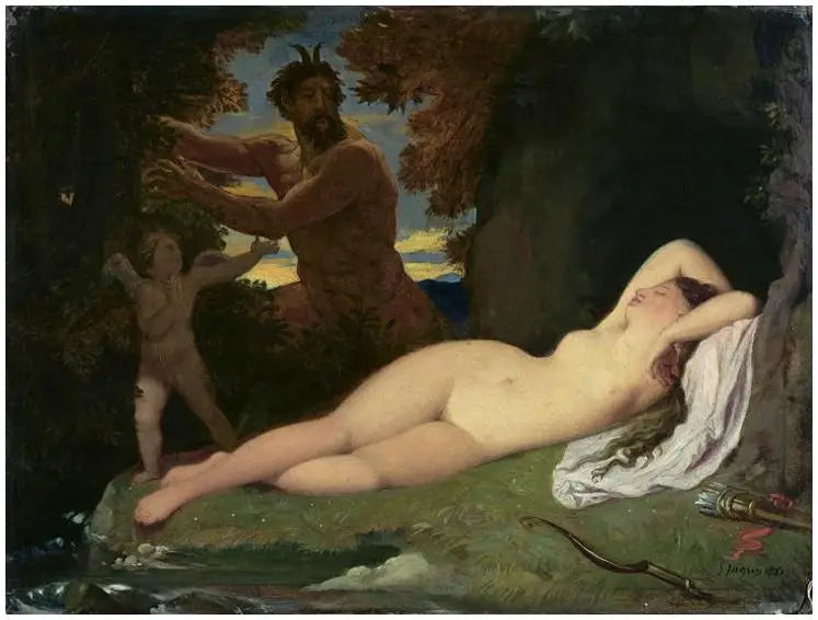 Jupiter og Antiope - Jean-Auguste-Dominique Ingres