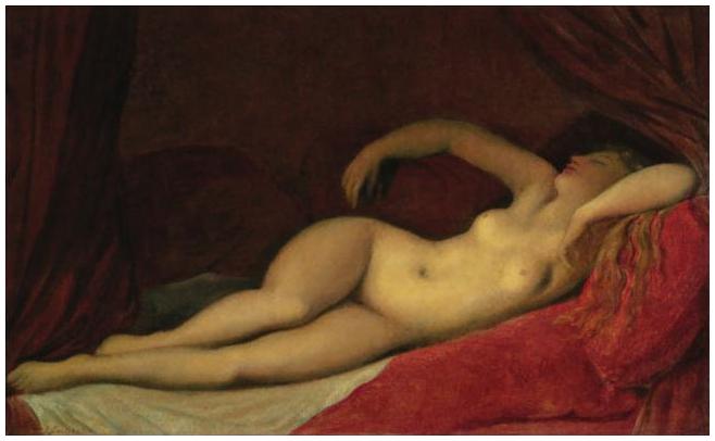 Sovende odalisque - Jean-Auguste-Dominique Ingres