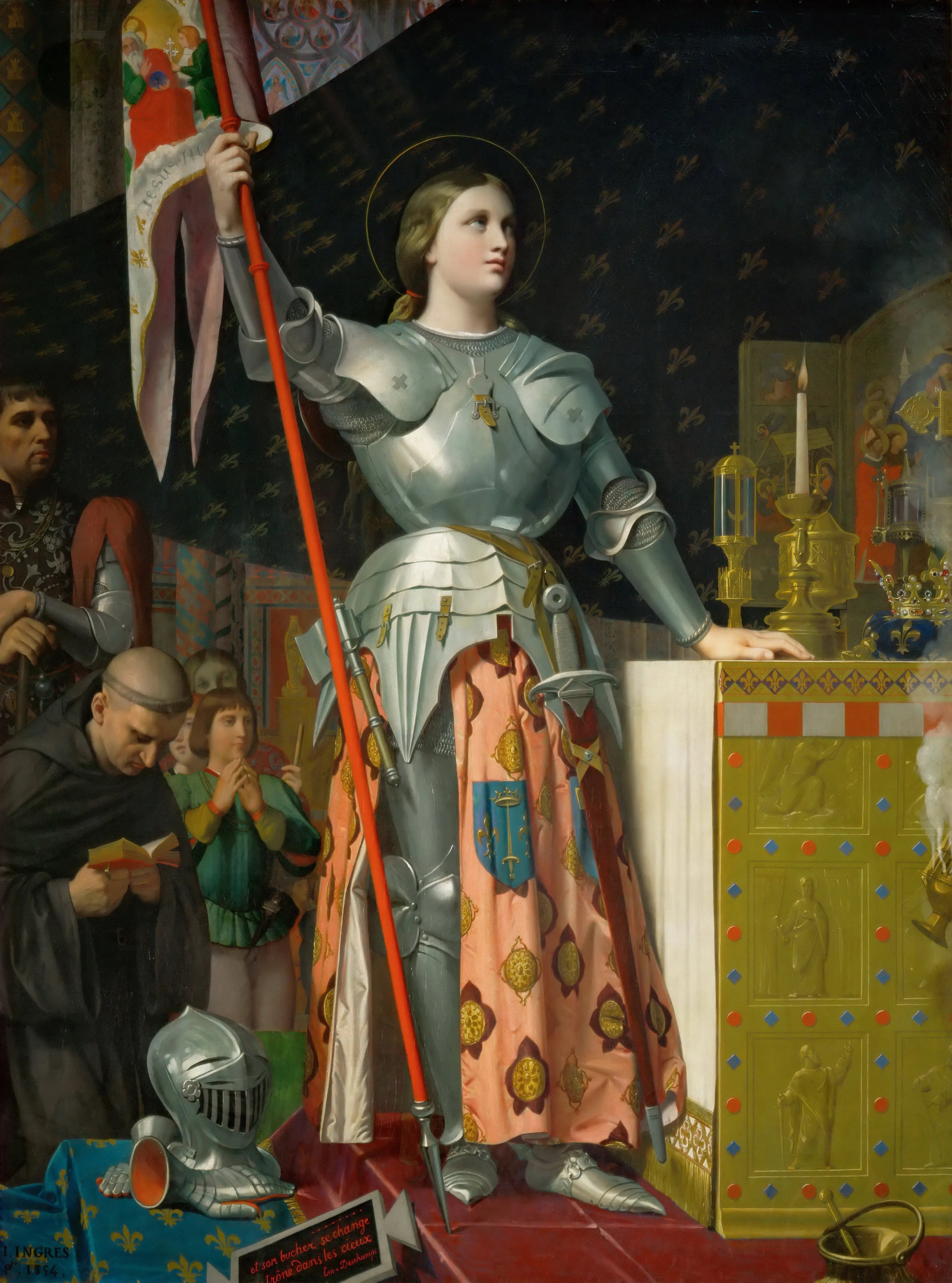 Jeanne d'Arc ved kroningen av kong Charles VII - Jean-Auguste-Dominique Ingres
