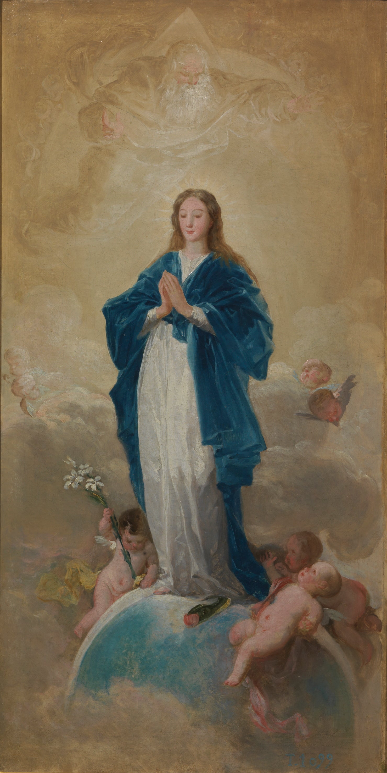 Reproduction du tableau « L'Immaculée Conception - Francisco de Goya » par Alpha Reproduction en peinture à l’huile