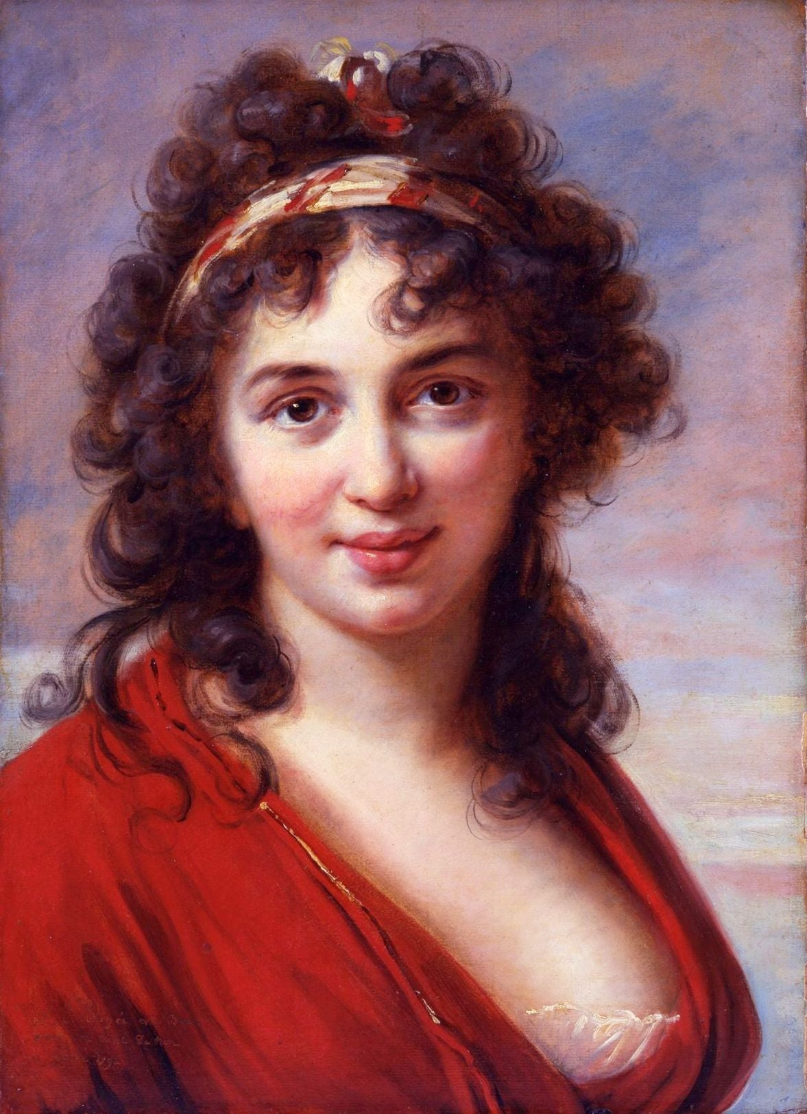 Portrait d'Isabella Teotochi Albrizzi - Élisabeth Vigée Le Brun