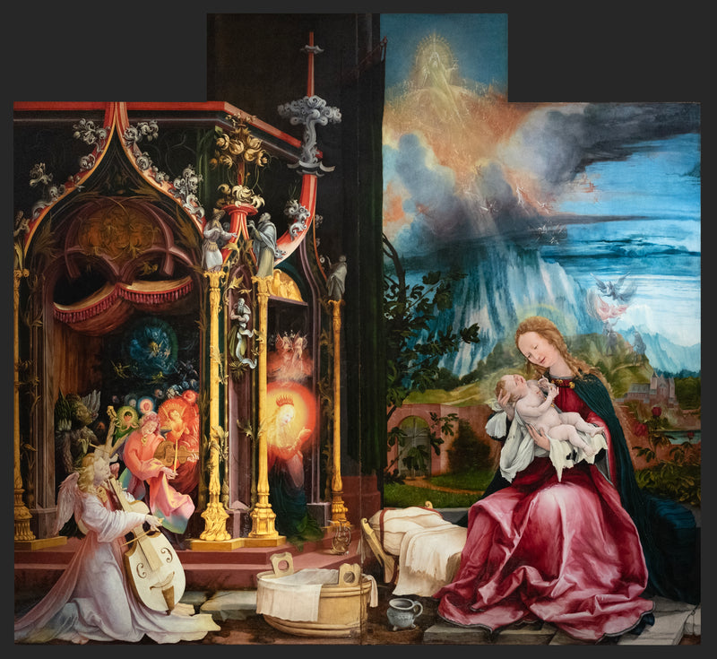 Englenes konsert og Betlehem - Matthias Grünewald