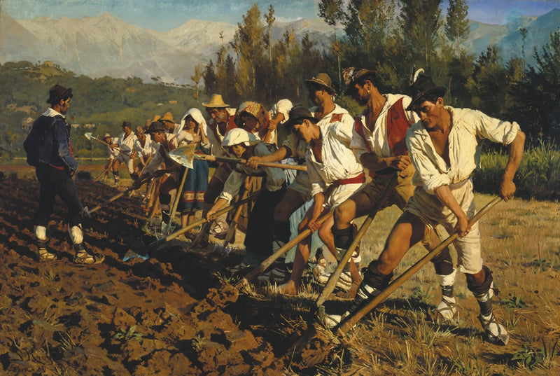 Italienske landarbeidere. Abruzzo - Peder Severin Krøyer