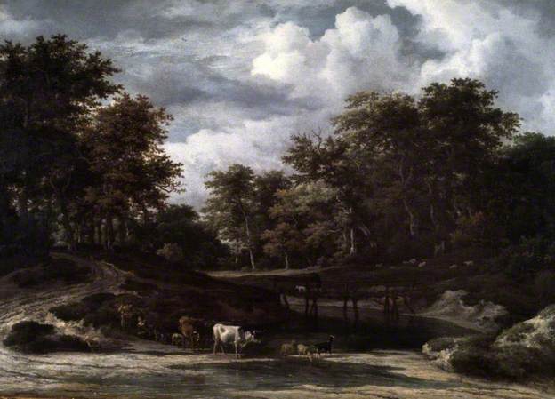 Un paysage boisé - Adriaen van de Velde
