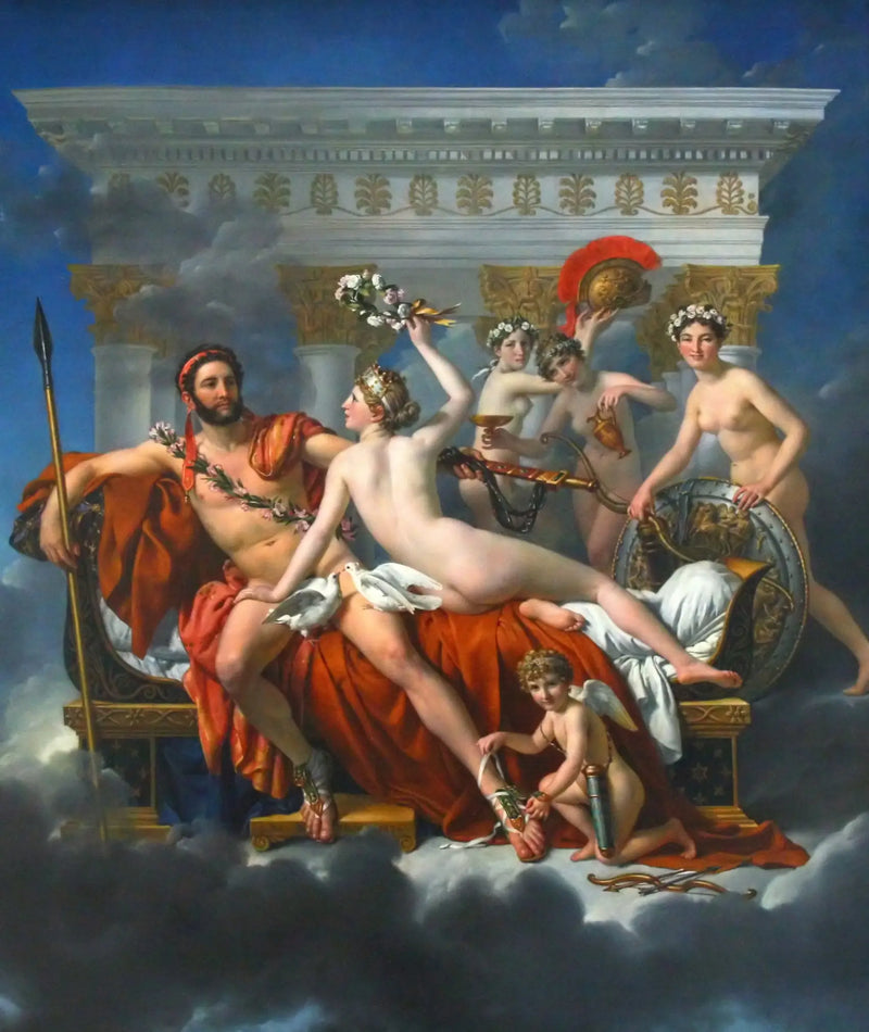 Mars avvæpnet av Venus - Jacques-Louis David