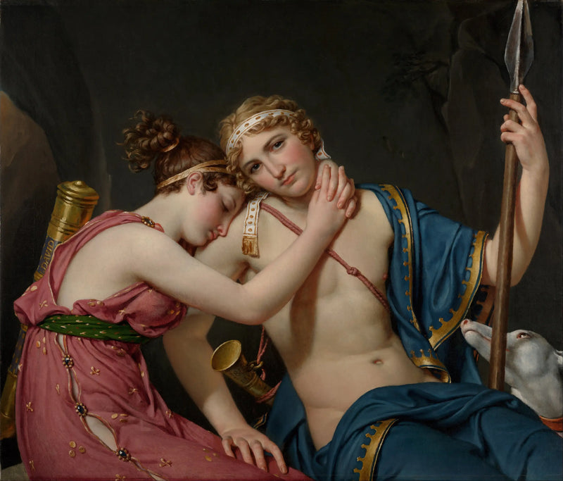 Telemakos og Eucharis' avskjed - Jacques-Louis David