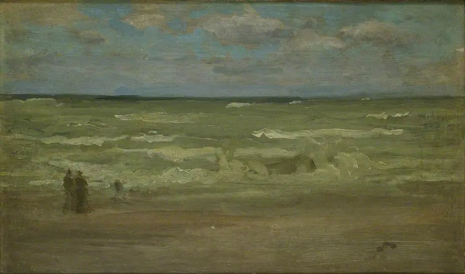 Reproduction du tableau « Le Rivage, Pourville - James Abbott McNeill Whistler » par Alpha Reproduction en peinture à l’huile