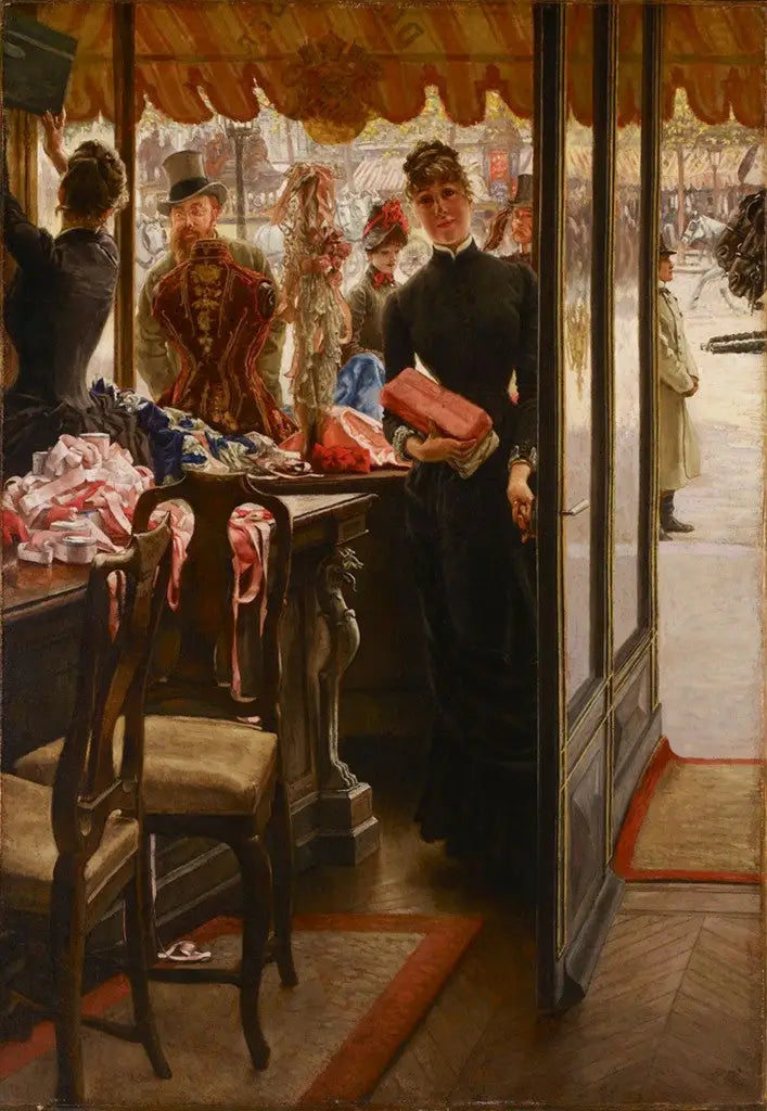 La Demoiselle de magasin - James Tissot - Alpha Reproduction