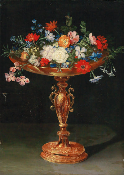 Fleurs dans une coupe dorée - Jan Brueghel le Jeune