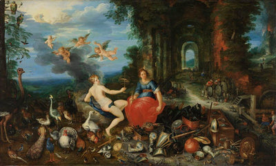 Allégorie du feu et de l'air (deux des quatre éléments) - Jan Brueghel le Jeune