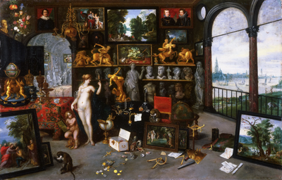 Allégorie de la vue (Vénus et Cupidon dans une galerie de tableaux) - Jan Brueghel le Jeune