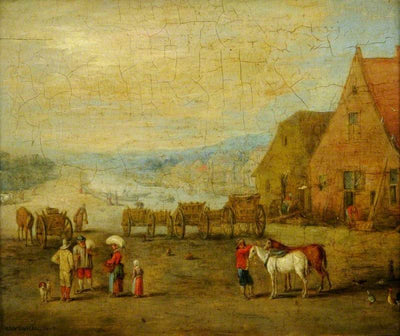 Un village - Jan Brueghel l'Ancien