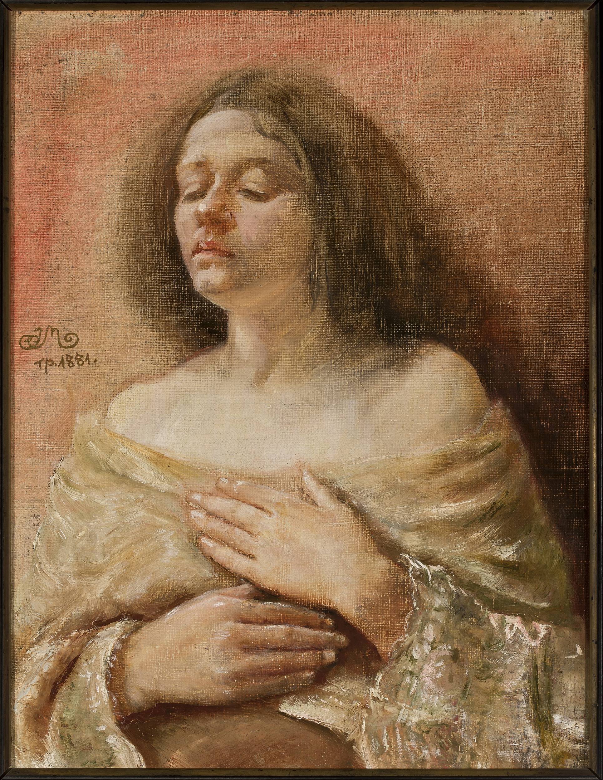 Étude de portrait d'une femme - Jan Matejko