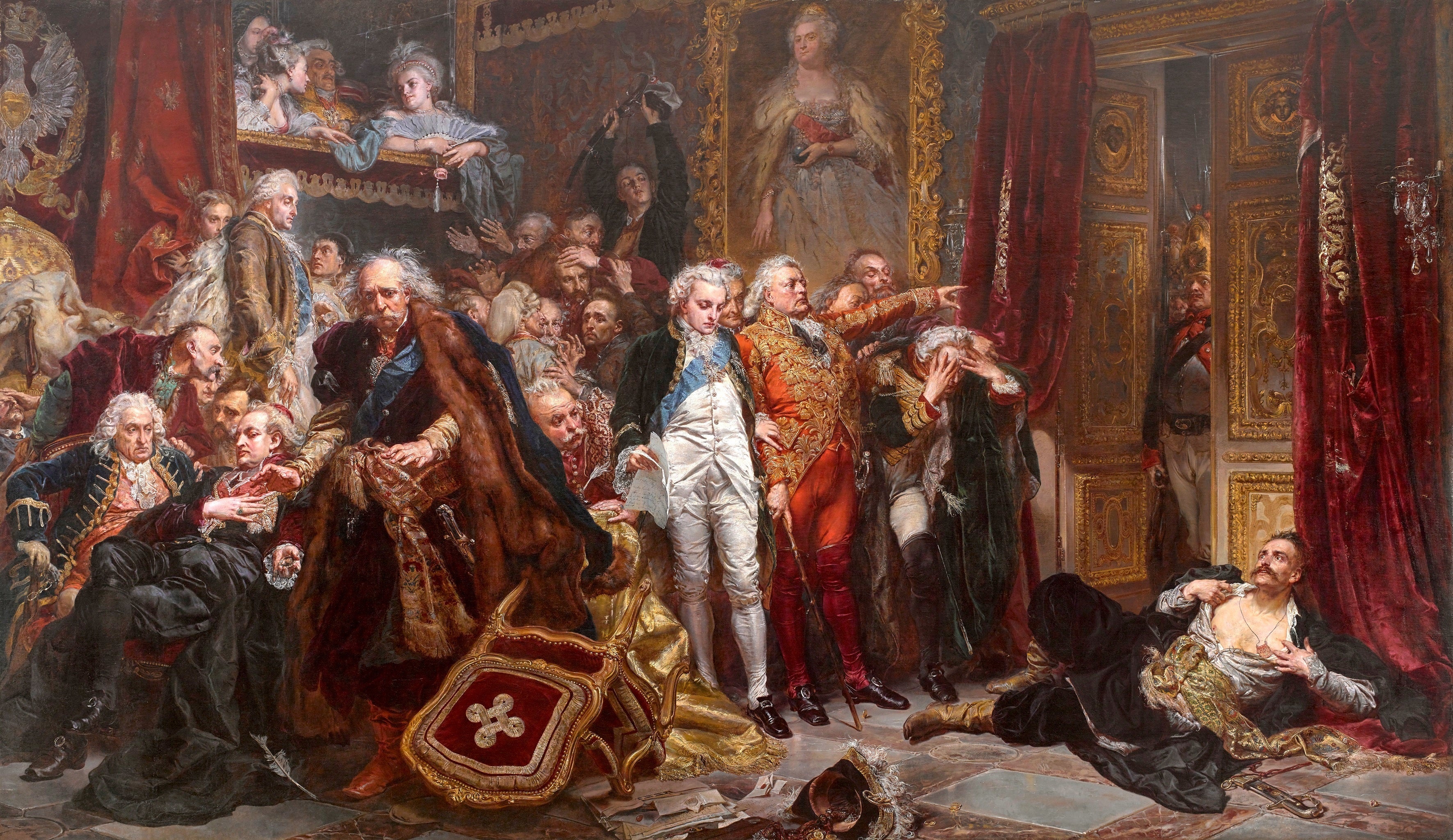 Rejtan - La chute de la Pologne. - Jan Matejko