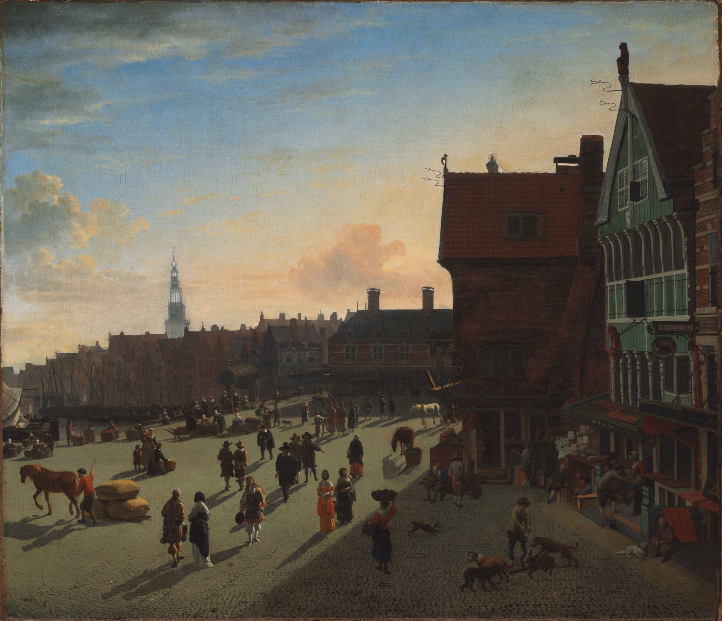 Un Quai à Amsterdam - Adriaen van de Velde
