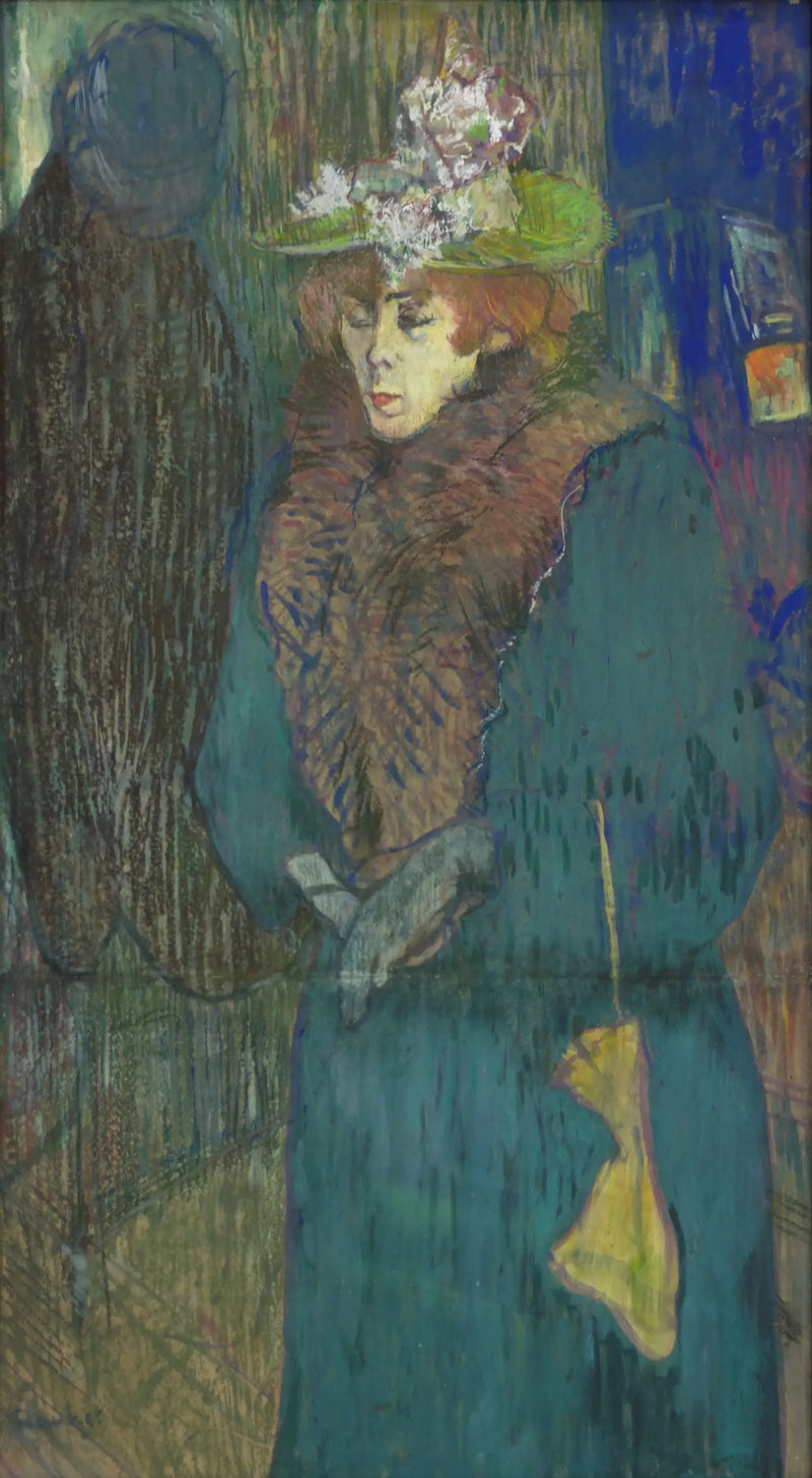 Jane Avril ankommer Moulin Rouge - Henri de Toulouse-Lautrec