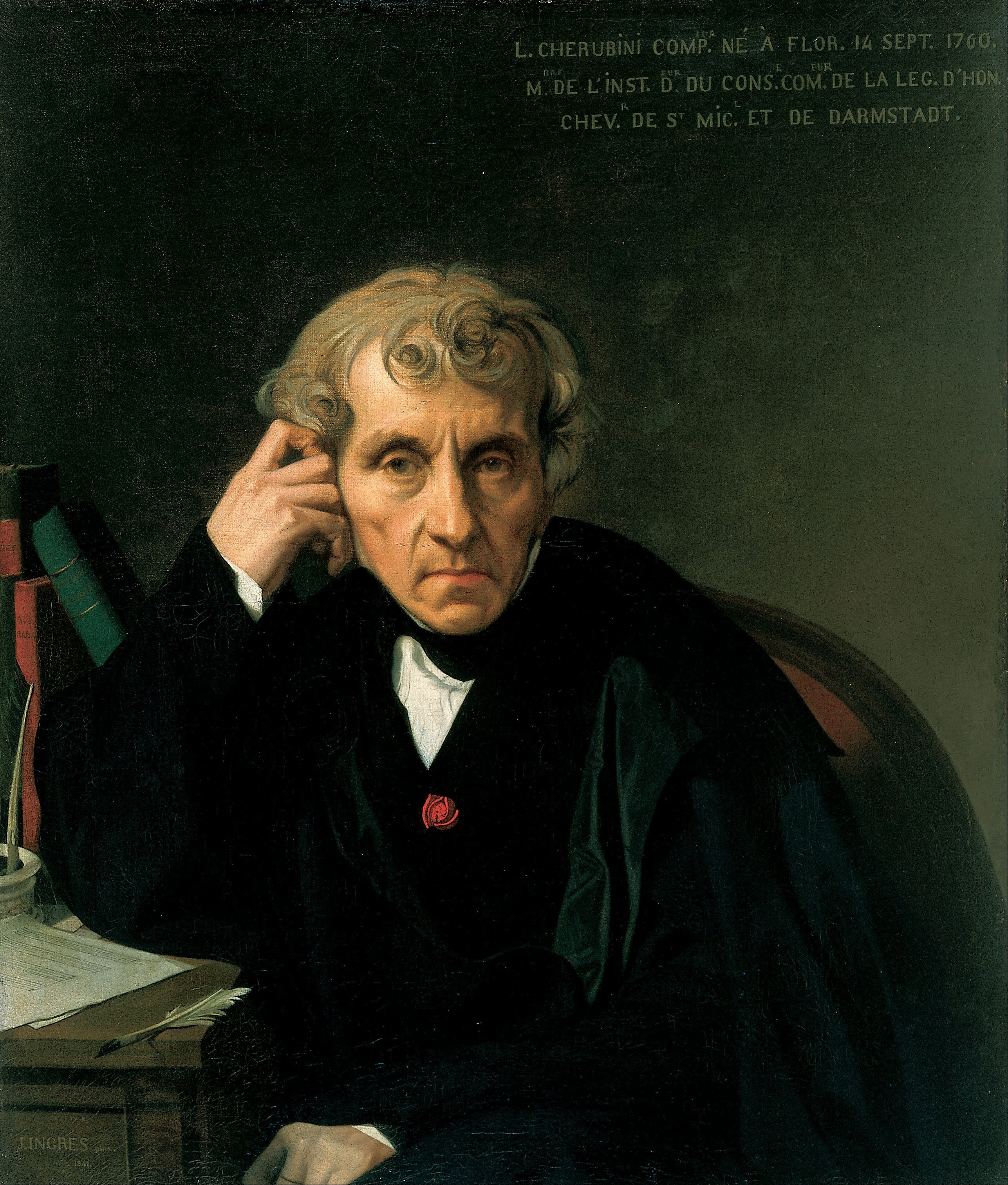 Portrait de Luigi Cherubini - Jean-Auguste-Dominique Ingres