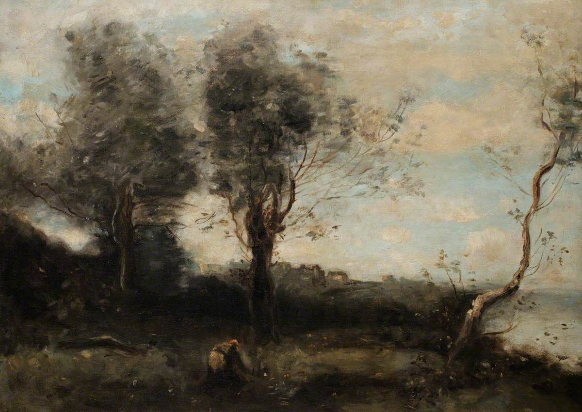 Scène de rivière - Jean-Baptiste Camille Corot