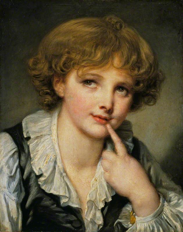 Tête d'un garçon - Jean-Baptiste Greuze