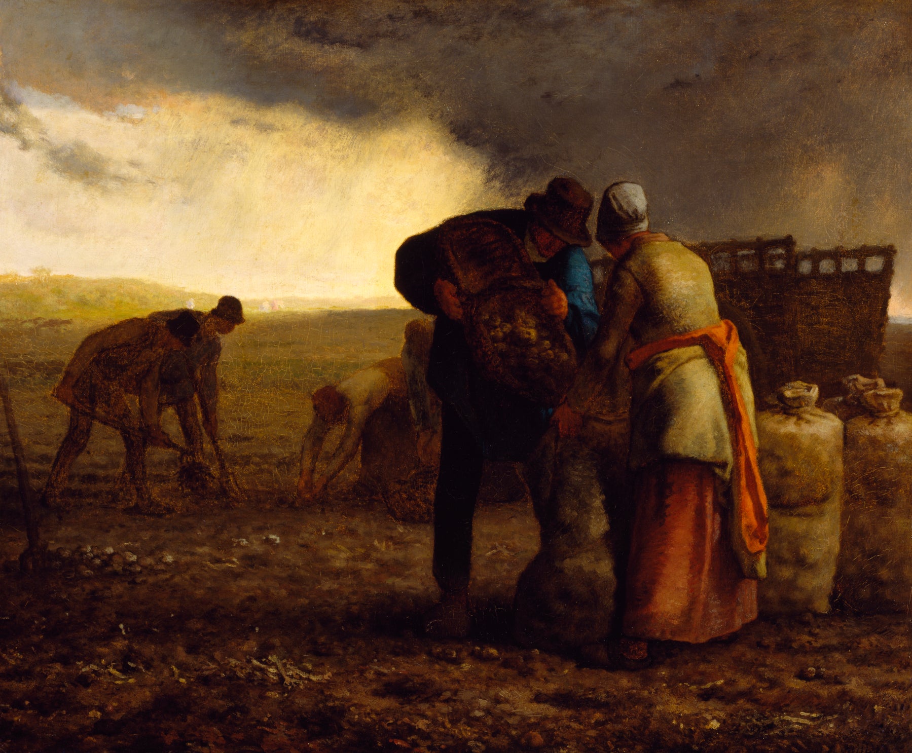 La Récolte des pommes de terre - Jean-François Millet