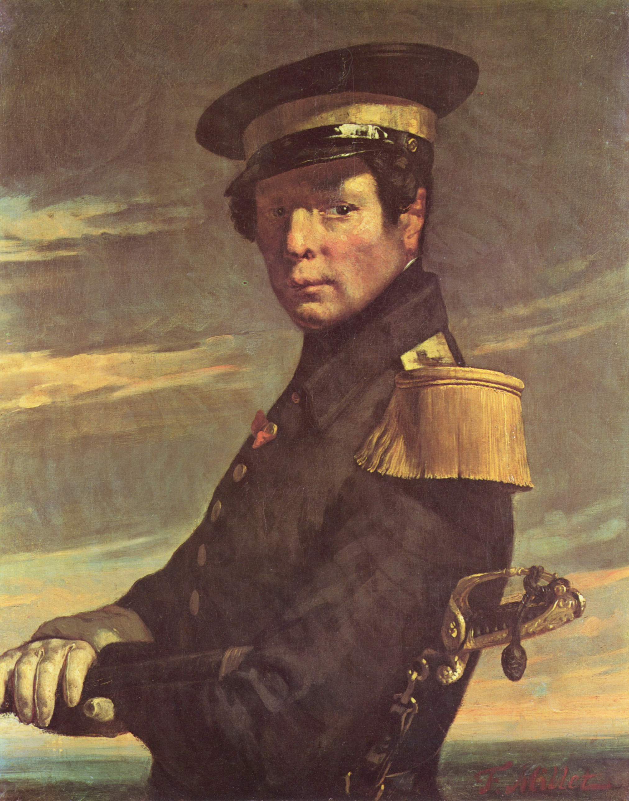 Portrait d'un officier de marine - Jean-François Millet