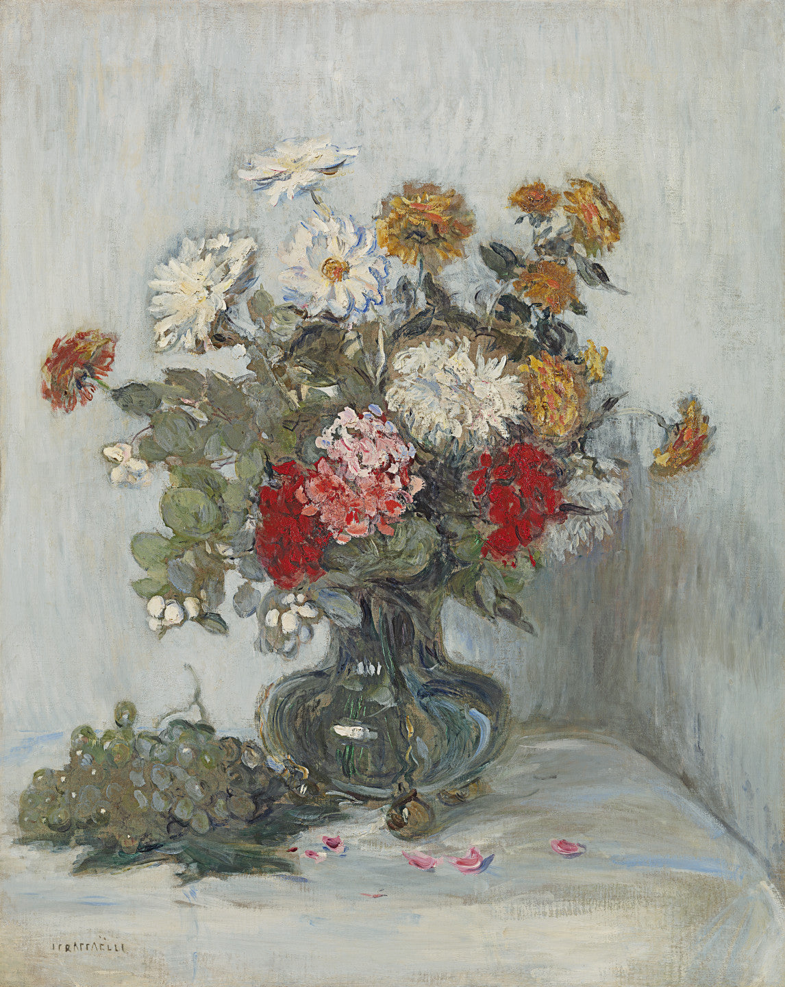 Fleurs et raisins - Jean-François Raffaëlli