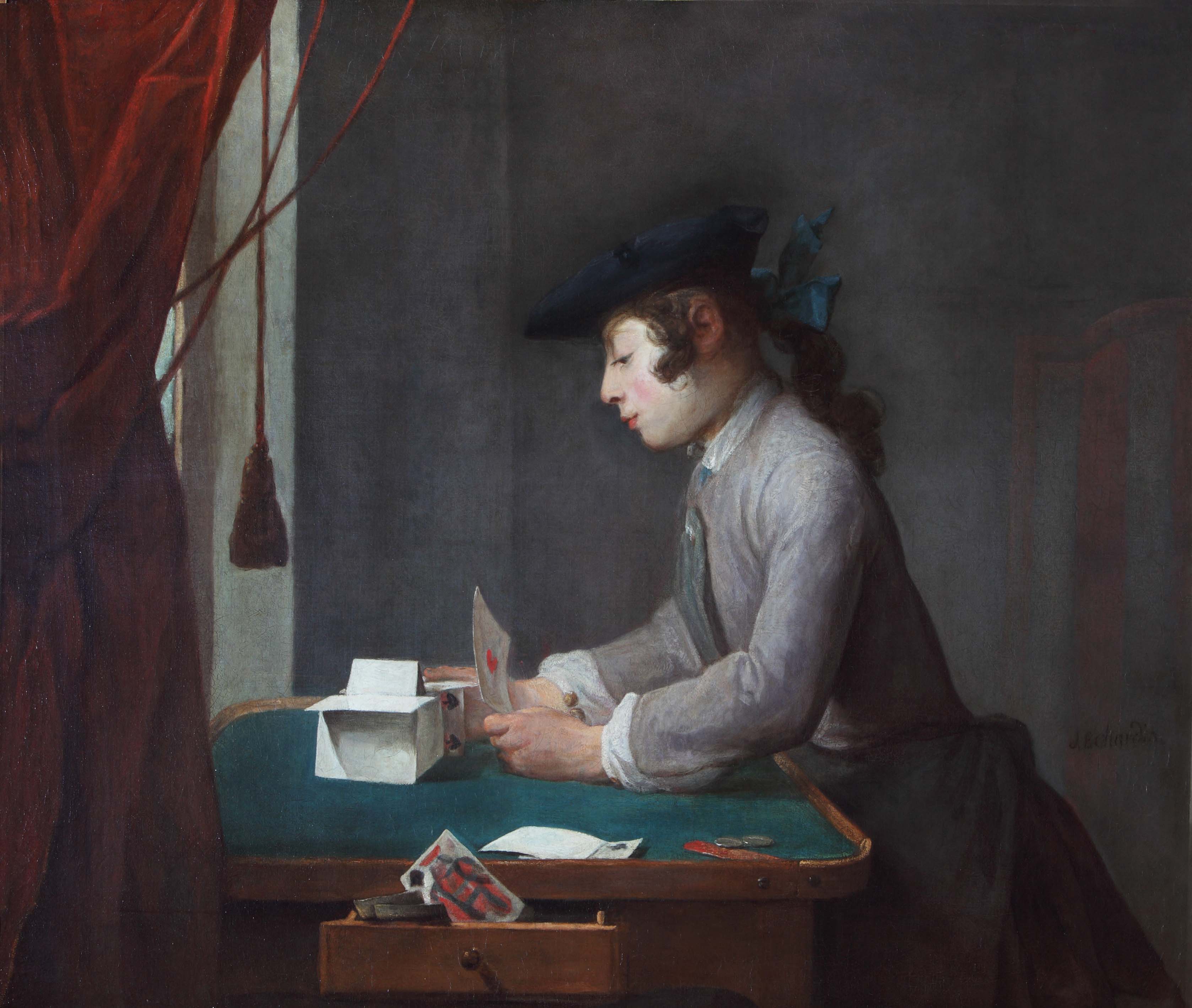 Le faiseur de châteaux de cartes - Jean Siméon Chardin