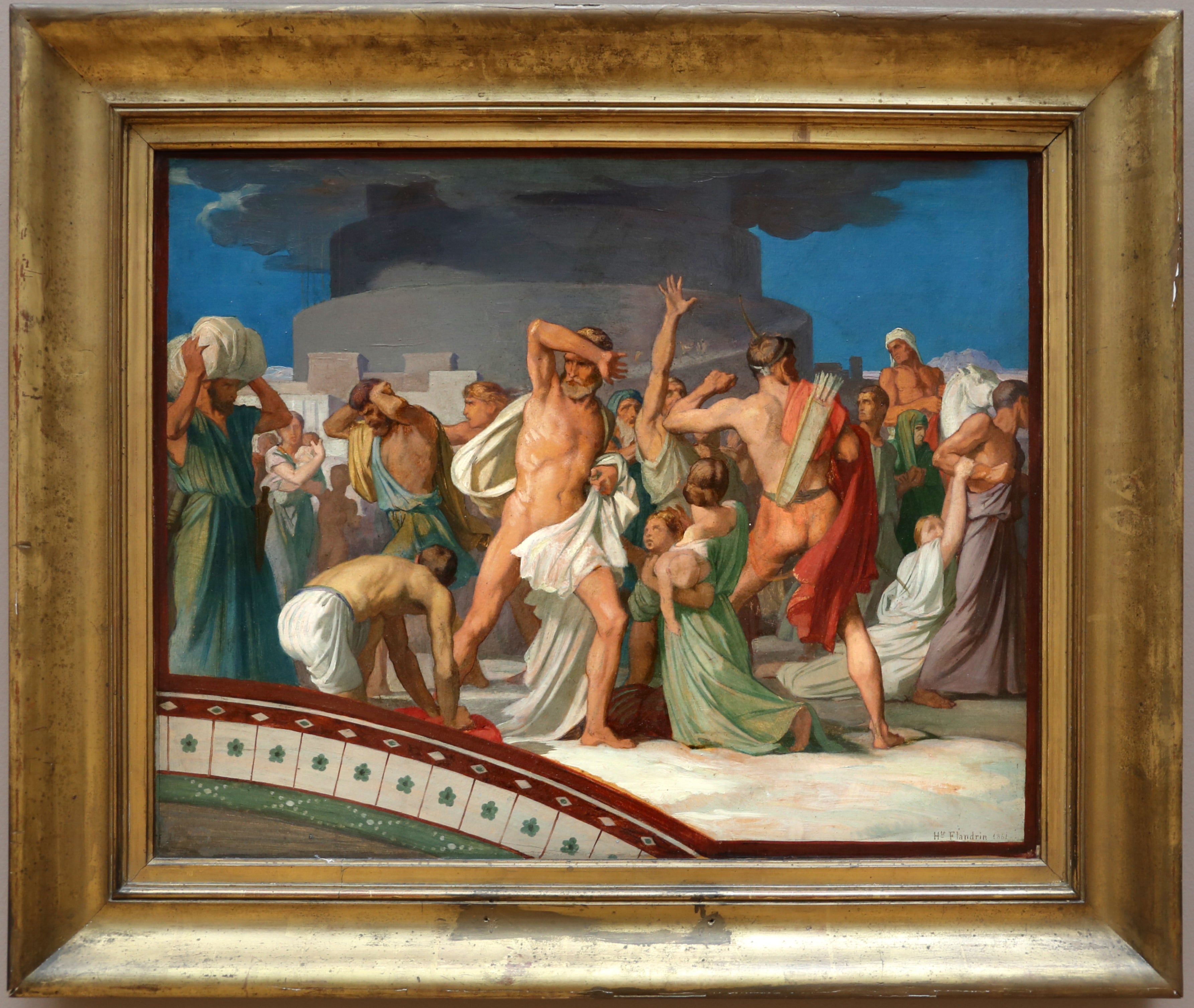 La dispersion des peuples - Hippolyte Flandrin