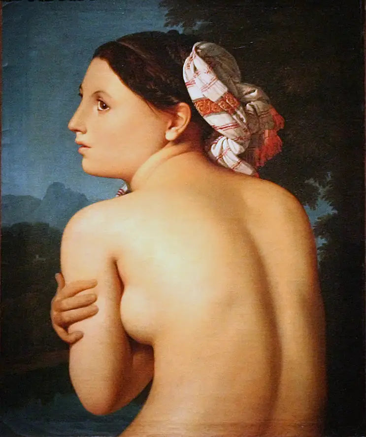 Badende kvinne til midjen - Jean-Auguste-Dominique Ingres