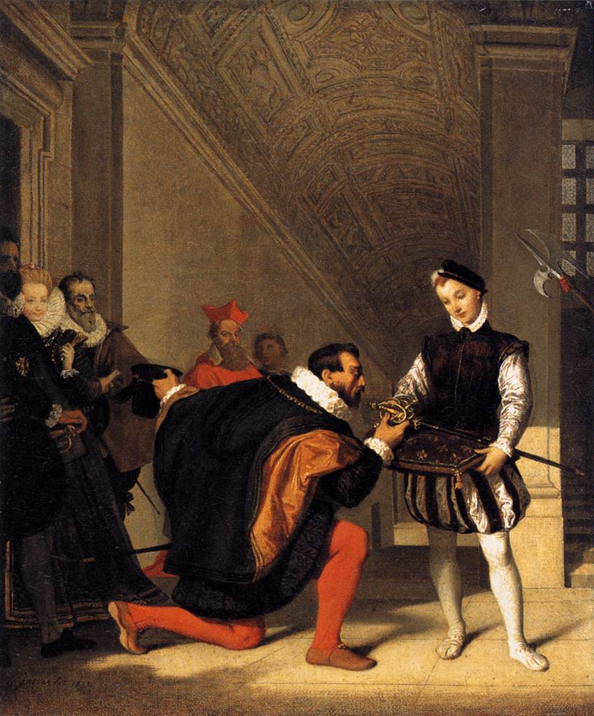 Don Pedro de Tolède kysser sverdet til Henrik IV - Jean-Auguste-Dominique Ingres