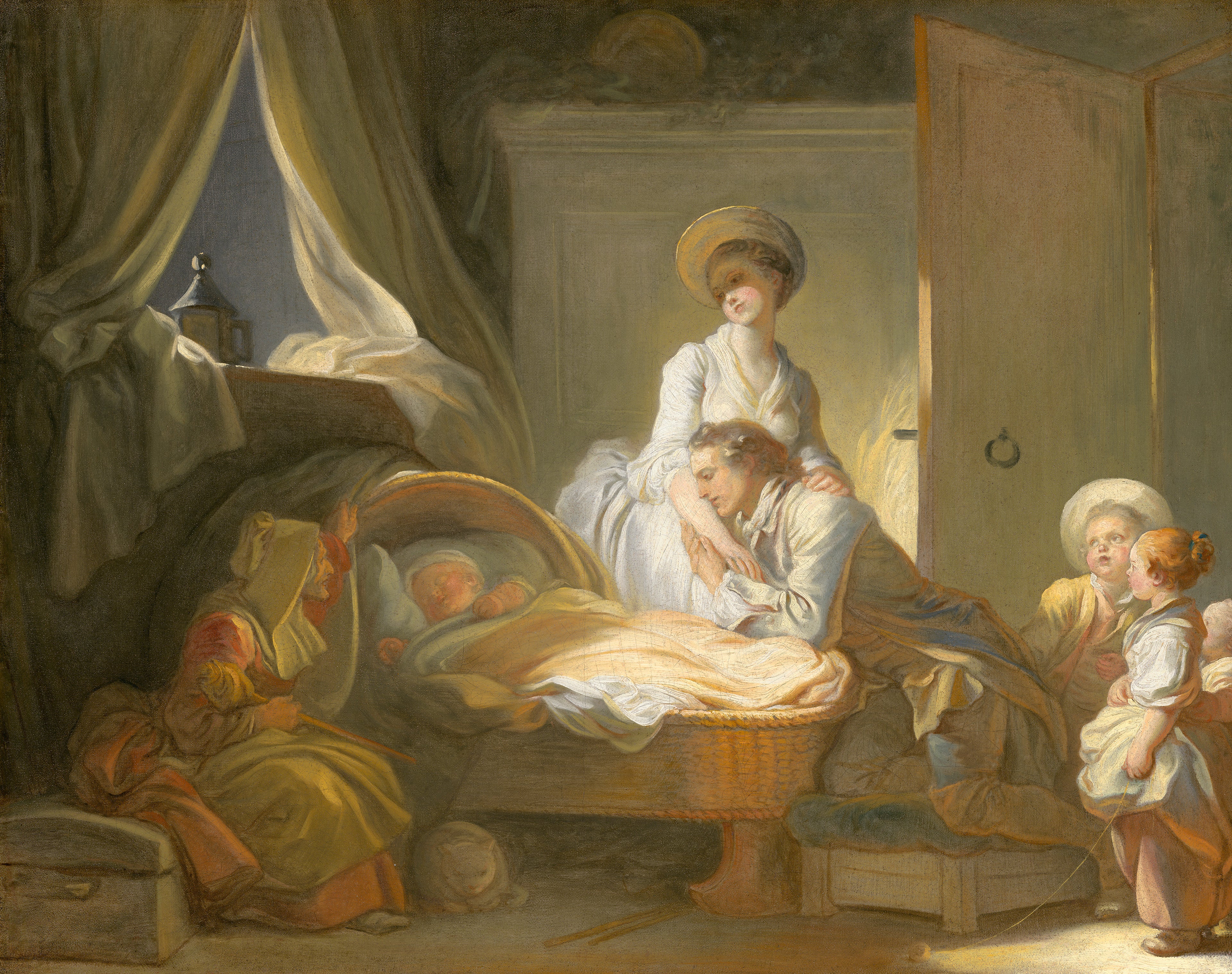 La Visite à la nourrice - Jean-Honoré Fragonard