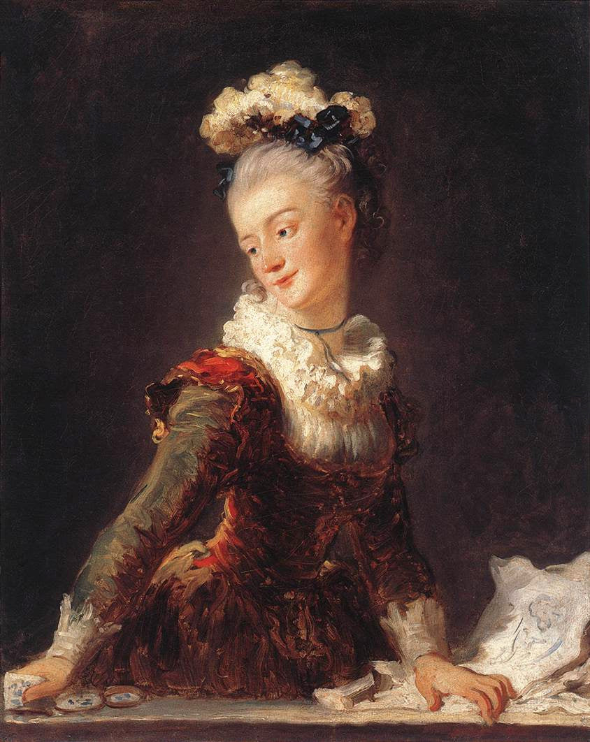 Portrait de Marie-Anne-Éléonore, comtesse de Grave (1730-1807) - Jean-Honoré Fragonard