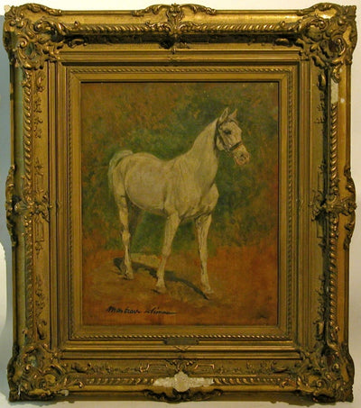 Un cheval blanc - Ernest Meissonier