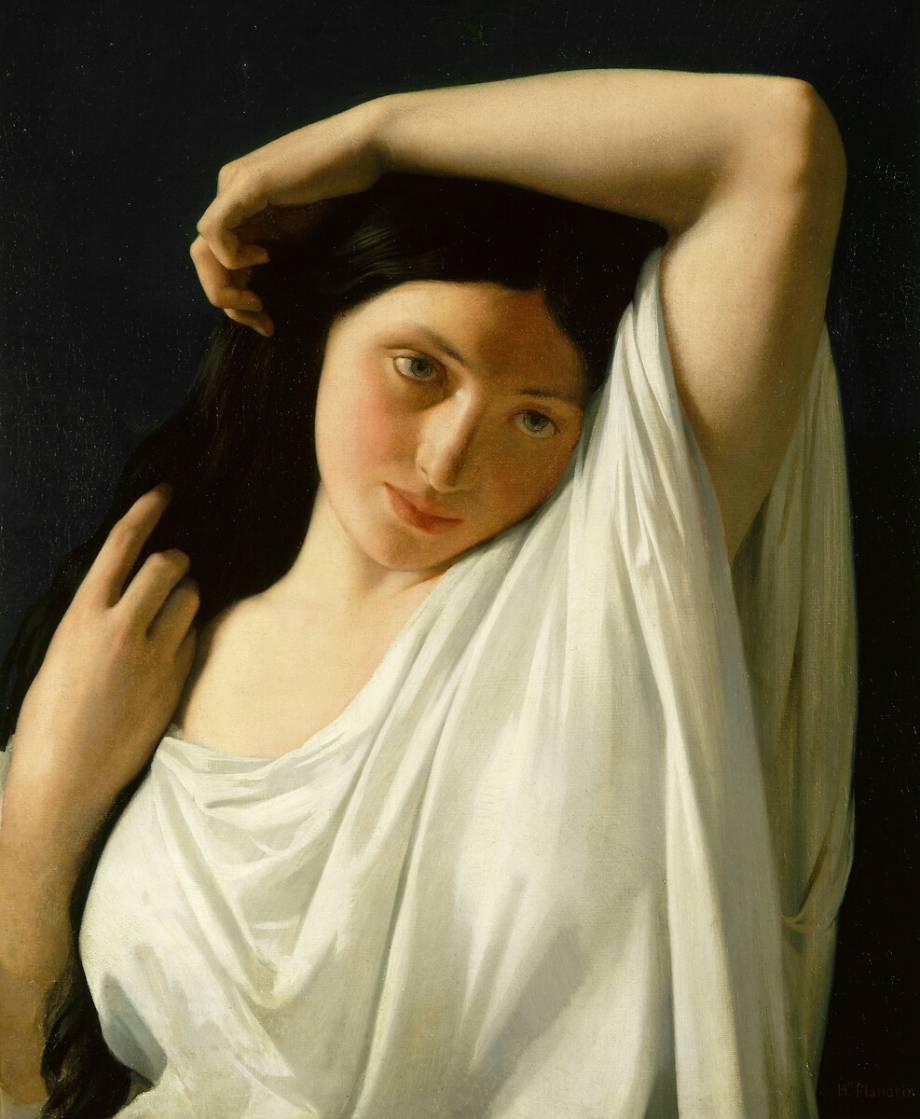 Ung jente i byste – Hippolyte Flandrin