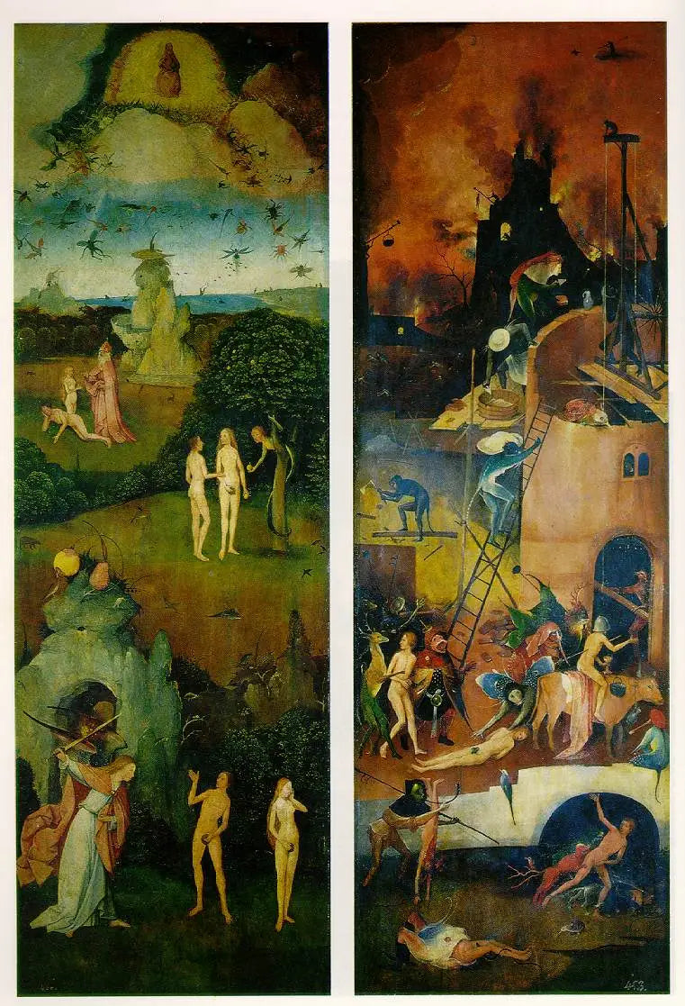 Paradis og Helvete - Hieronymus Bosch