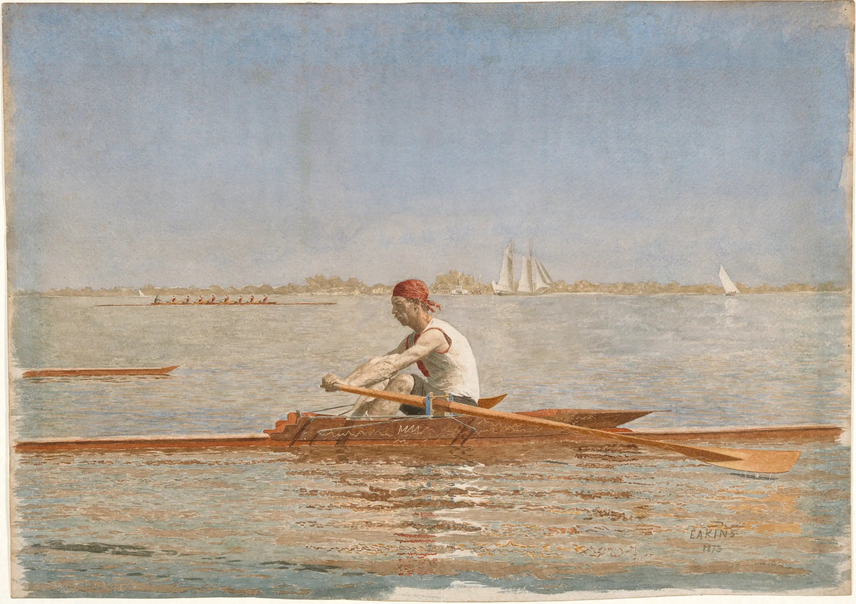 John Biglin dans un skiff - Thomas Eakins - Alpha Reproduction