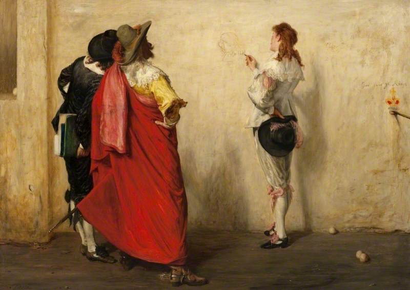 Ho ! Ho ! Le vieux Noll, John Pettie, 1874, peinture à l’huile