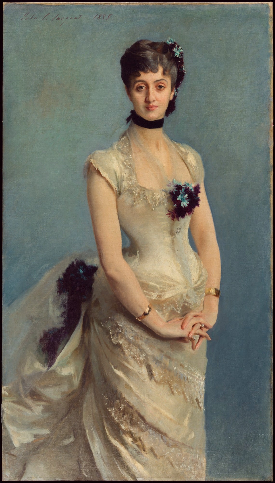 Reproduction du tableau « Portrait de Madame Paul Poirson - John Singer Sargent » par Alpha Reproduction en peinture à l’huile