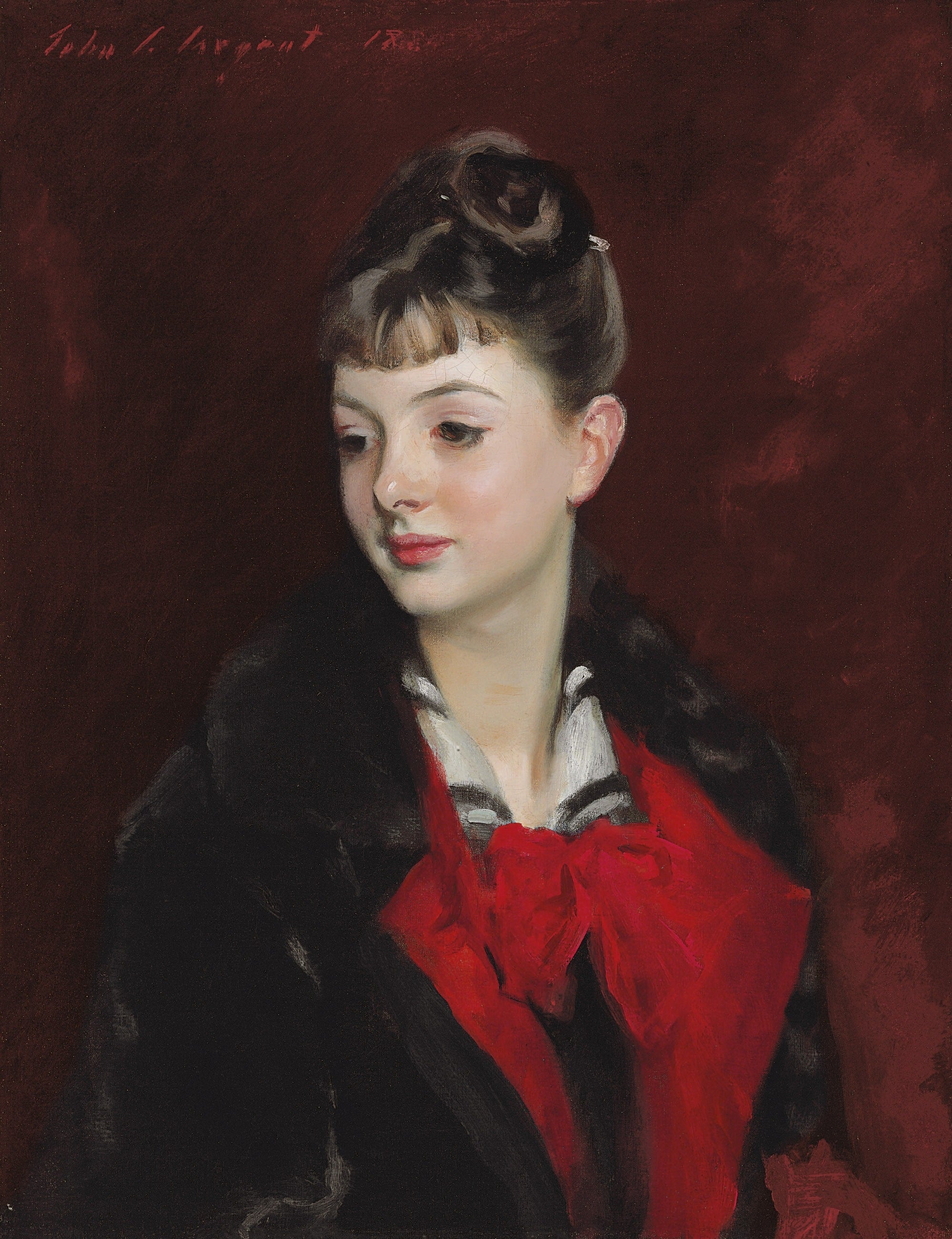 Reproduction du tableau « Mademoiselle Suzanne Poirson - John Singer Sargent » par Alpha Reproduction en peinture à l’huile