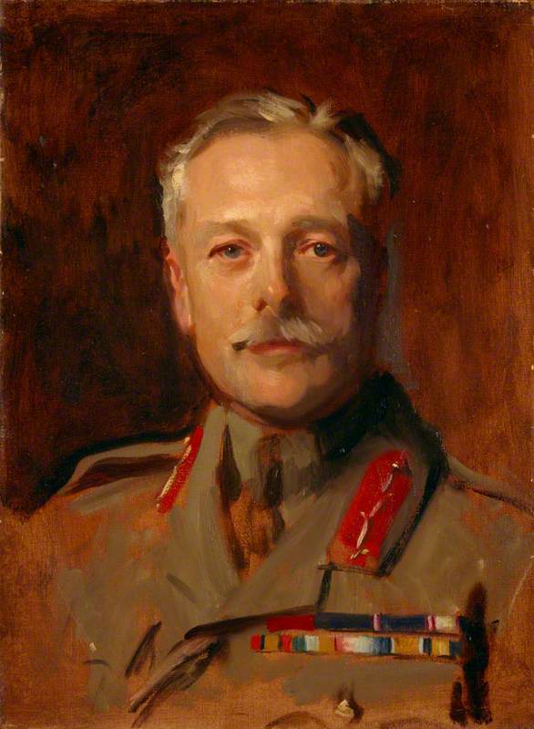 Reproduction du tableau « Douglas Haig, 1er comte Haig, 1861-1928. Soldat (étude pour un portrait dans l'exposition « Officiers généraux de la Première Guerre mondiale, 1914-1918 », à la National Portrait Gallery de Londres) - John Singer Sargent » par Alpha Reproduction en peinture à l’huile