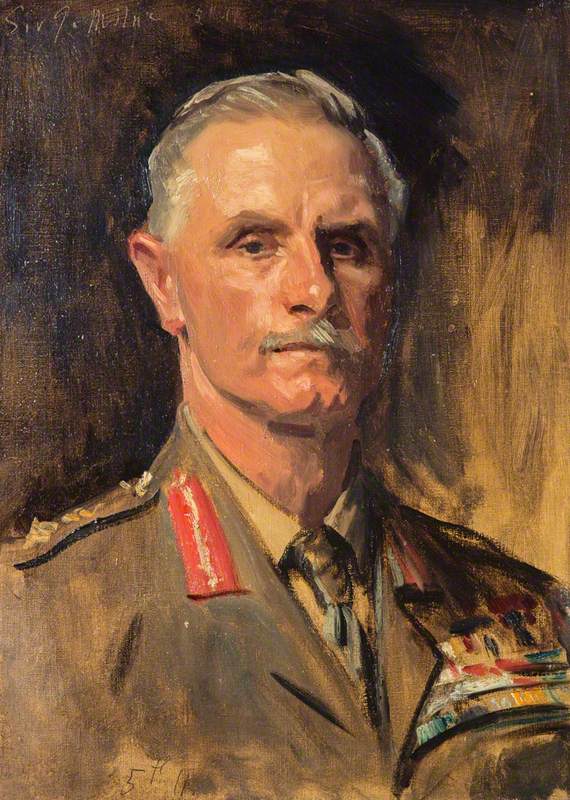 Reproduction du tableau « George Francis Milne, 1er baron Milne, 1866-1948. Maréchal (Étude pour un portrait dans Officiers généraux de la Première Guerre mondiale, 1914-1918) - John Singer Sargent » par Alpha Reproduction en peinture à l’huile