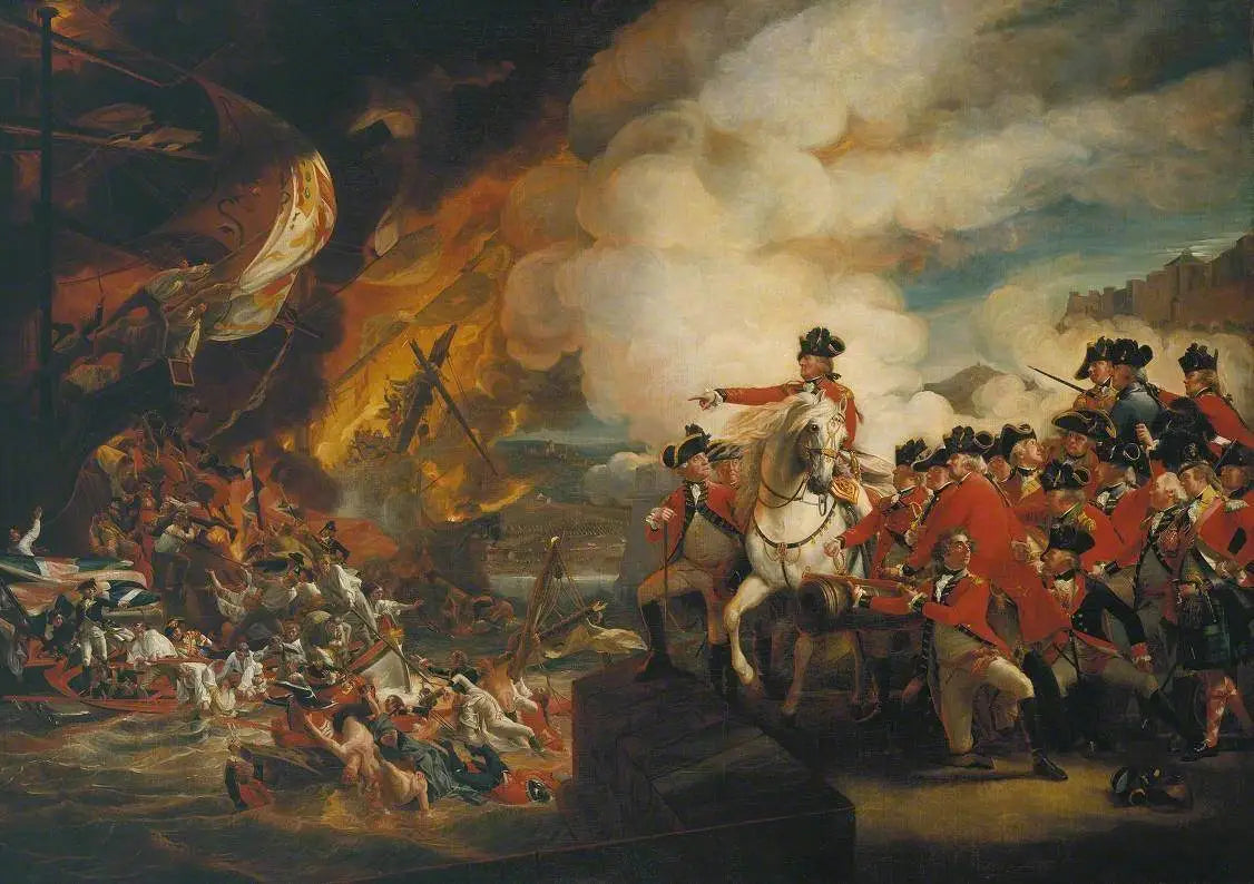 Le siège et le soulagement de Gibraltar 13 septembre 1782 ; réplique - John Singleton Copley - Alpha Reproduction