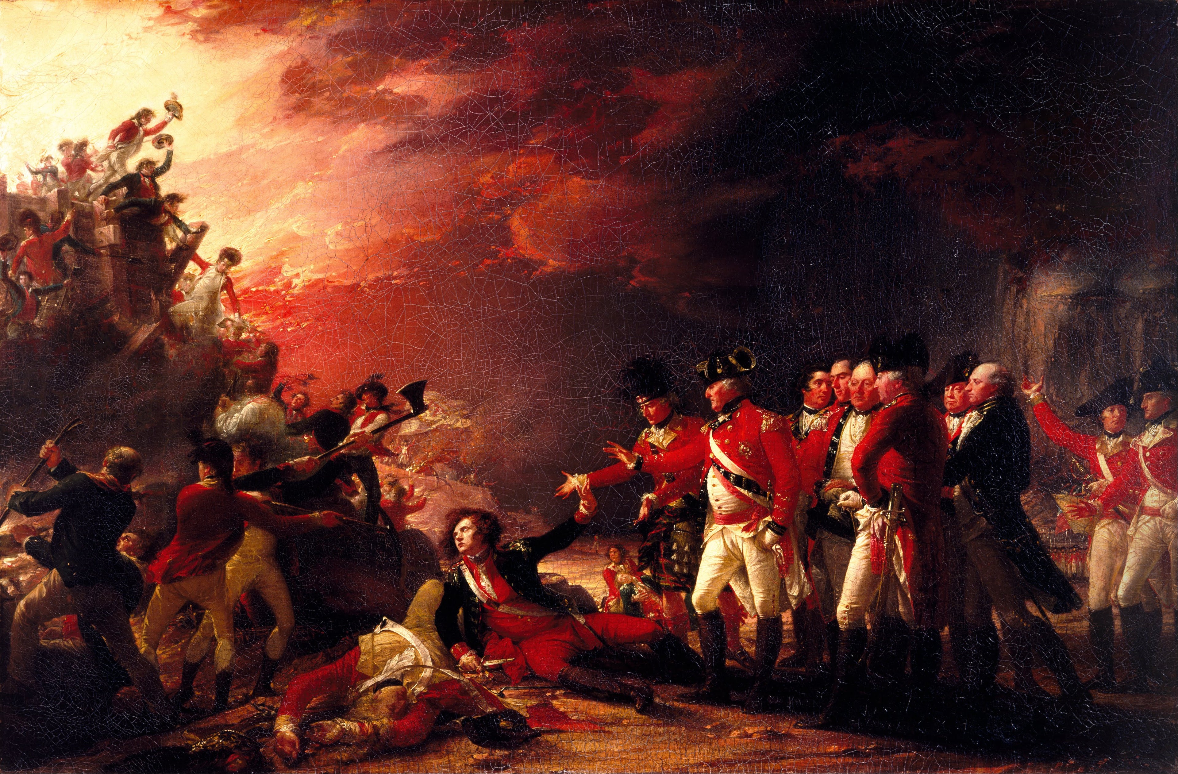 La sortie de la garnison de Gibraltar - John Trumbull