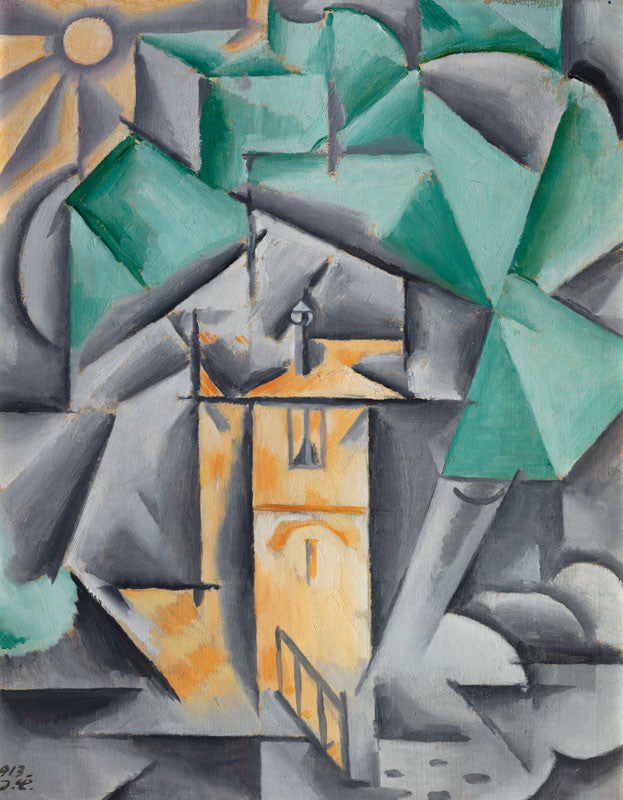 Maison au bord de la rivière, Josef Čapek, 1913