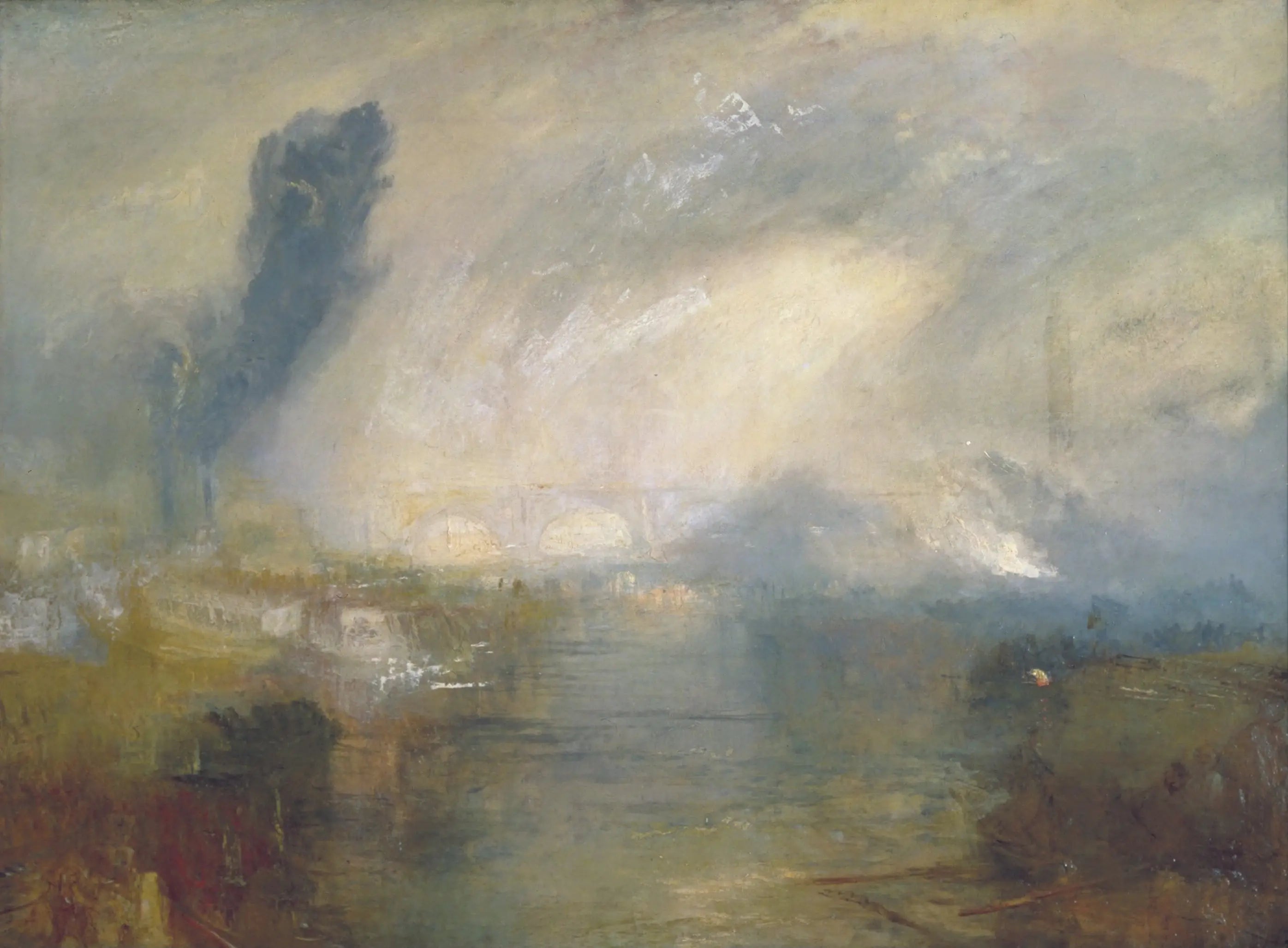 Reproduction du tableau « The Thames above Waterloo Bridge - J. M. W. Turner » par Alpha Reproduction en peinture à l’huile