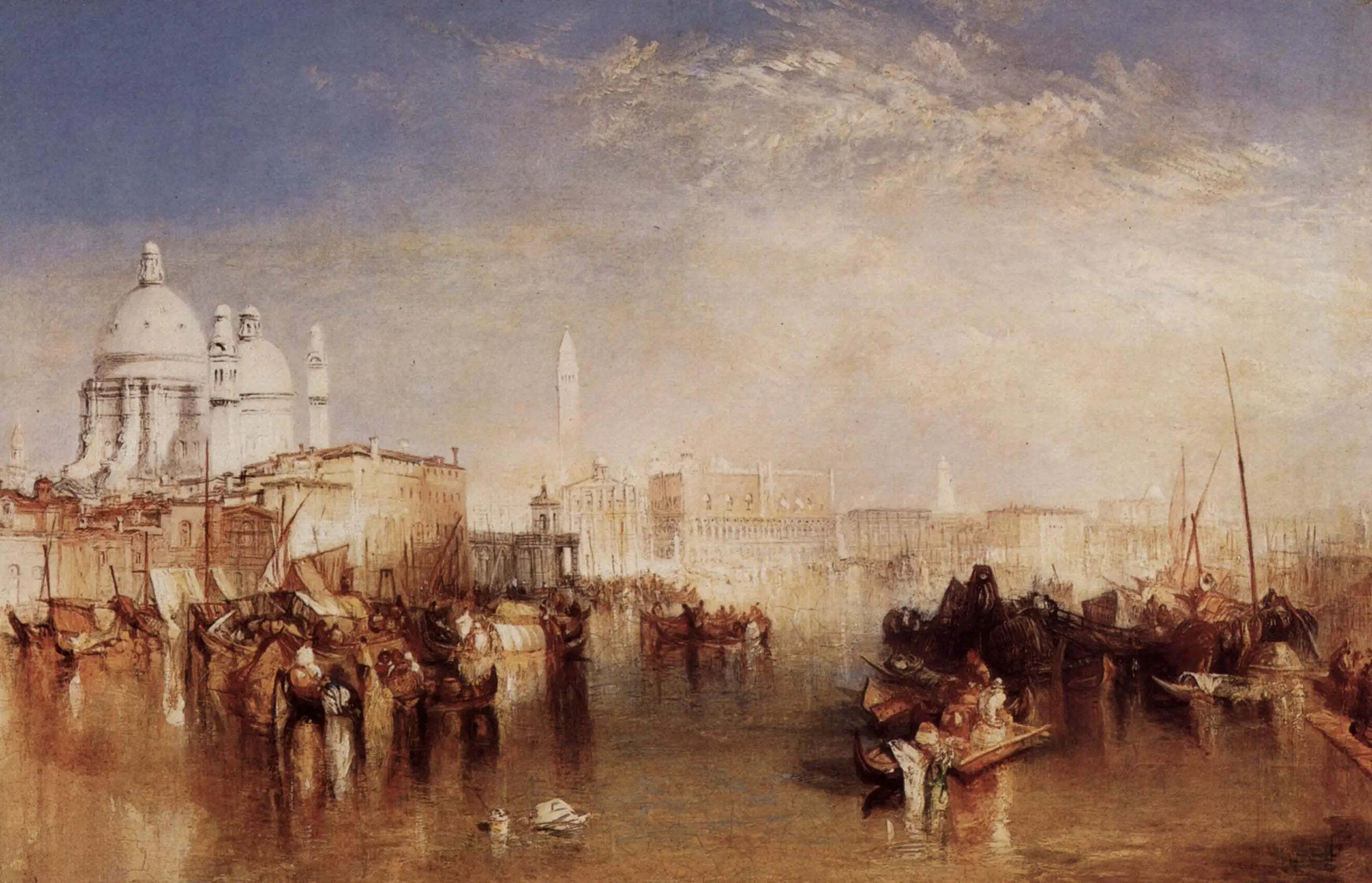 Reproduction du tableau « Venise, vue du canal de la Giudecca - J. M. W. Turner » par Alpha Reproduction en peinture à l’huile