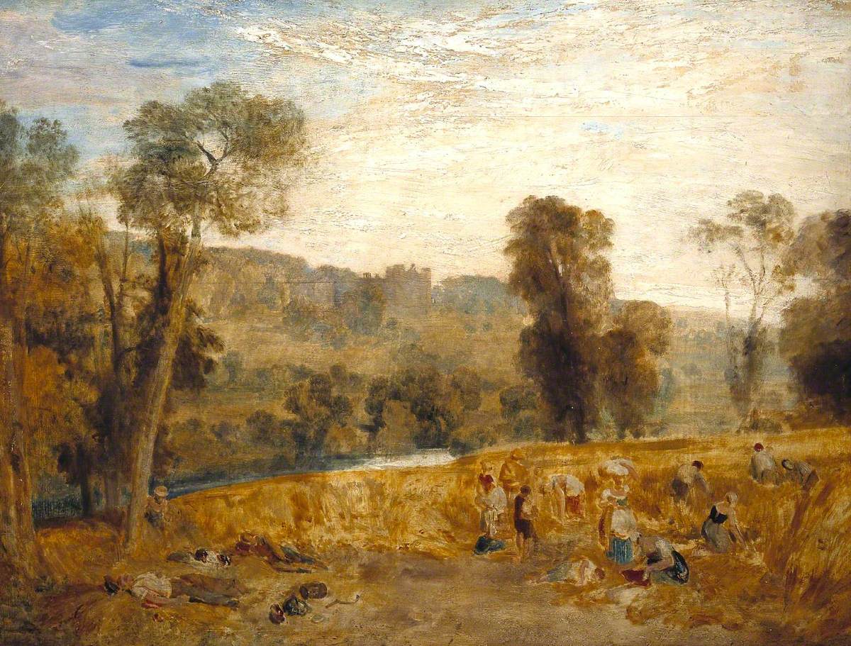 Reproduction du tableau « Cassiobury Park: Reaping - J. M. W. Turner » par Alpha Reproduction en peinture à l’huile