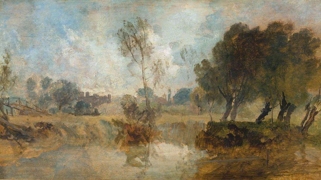 Reproduction du tableau « Eton, from the River - J. M. W. Turner » par Alpha Reproduction en peinture à l’huile